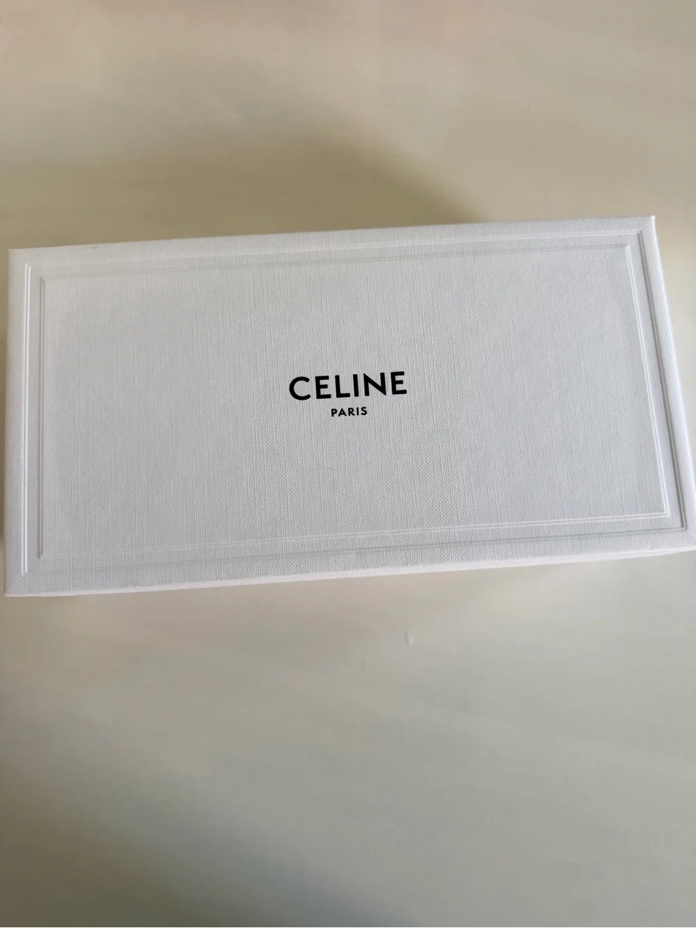 Celine White and Black Logo Luxury Gift Box